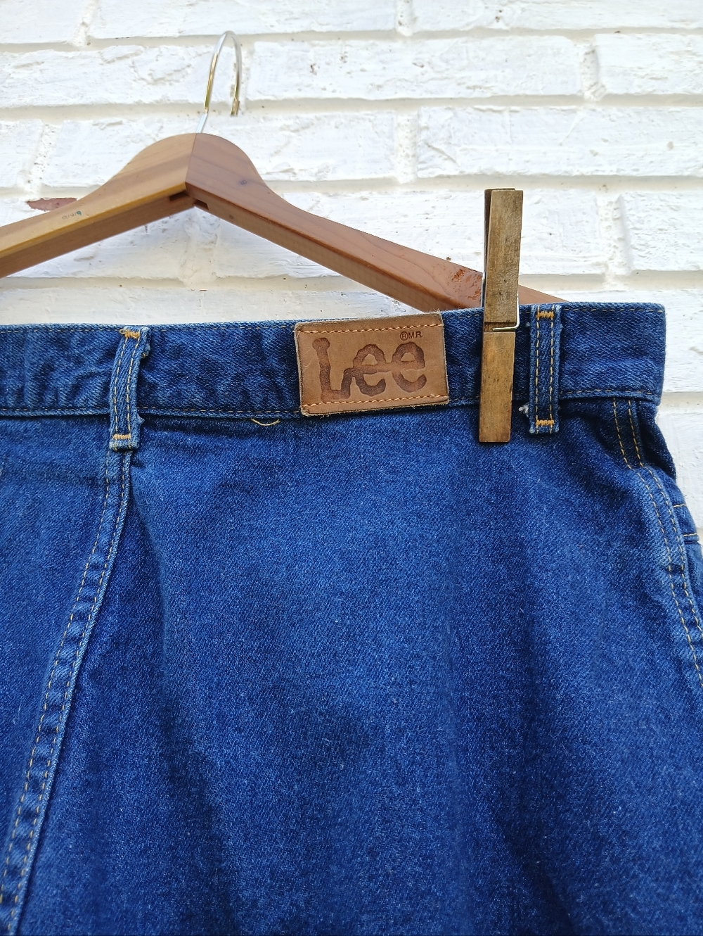 Vintage Lee Highrise Pleated Bareback Jeans Size 18M - Picture 7 of 9